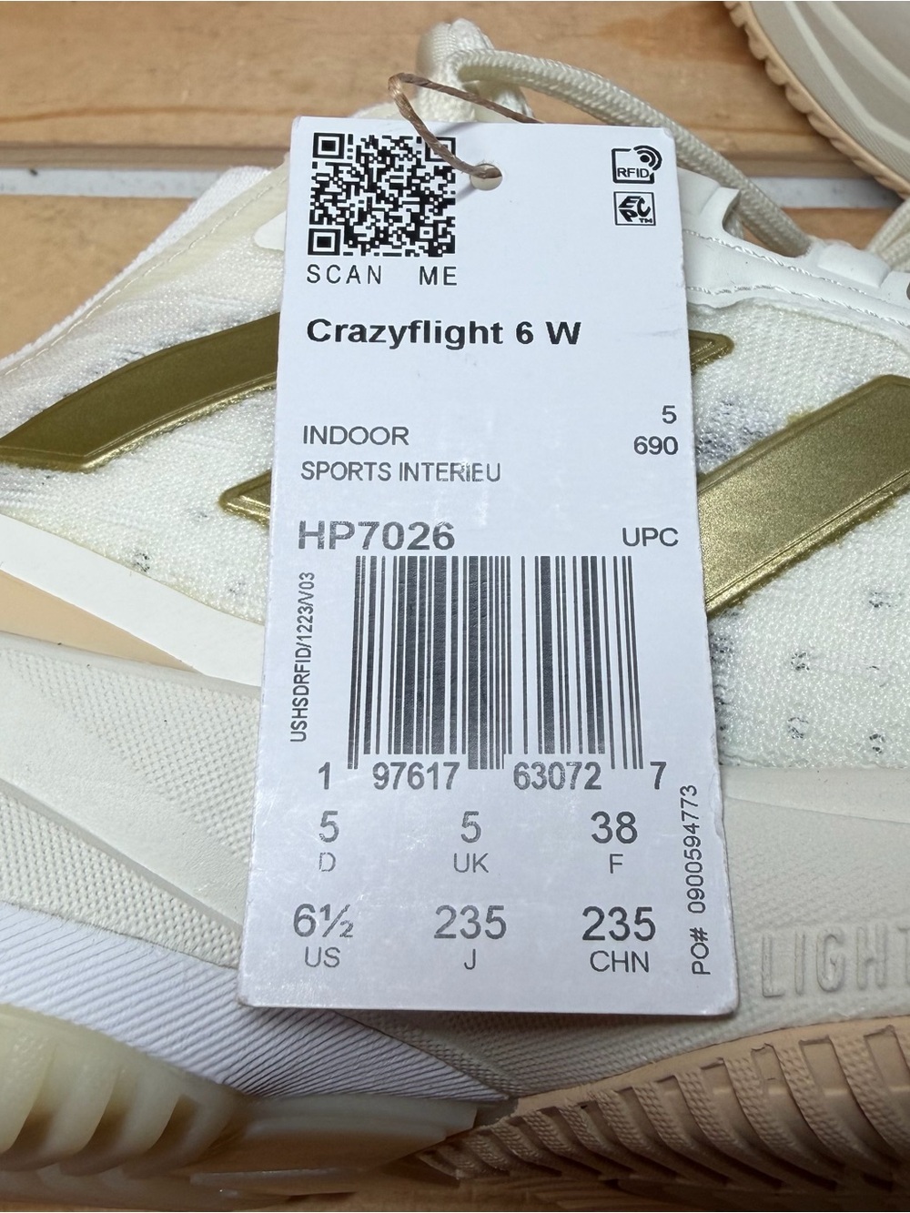 Adidas Women’s Crazyflight 6 Indoor Volleyball Sneakers Shoes HP7026 Sz 6.5 NEW - Picture 2 of 9